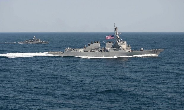 Tàu khu trục USS Lassen - Ảnh:Reuters