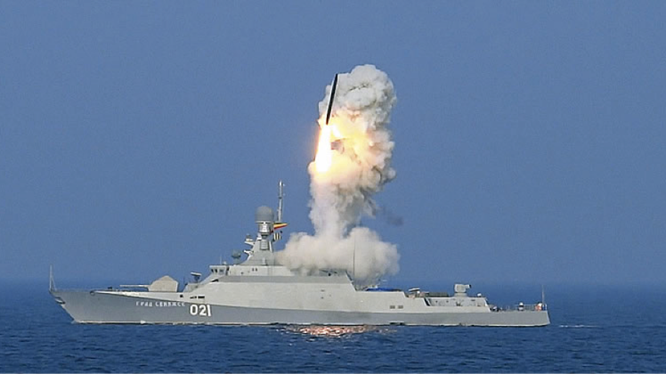 Hạm đội Caspian lại tiếp tục phóng tên lửa hành trình vào Syria