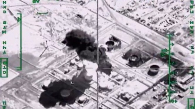 Máy bay Nga không kích trúng một mục tiêu khủng bố ở Syria 