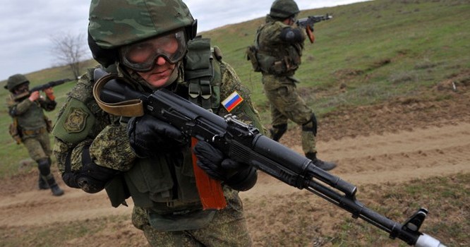 Binh sĩ Nga. Ảnh AFP 2015/ Sergey Venyavsky