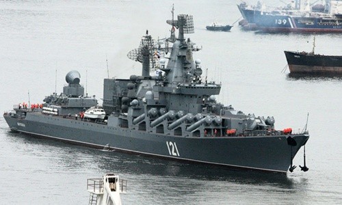 Tuần dương hạm Moskva của Nga. Ảnh: Ria Novosti