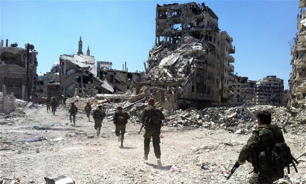 Quân đội Syria chiến đấu tại thành phố Homs
