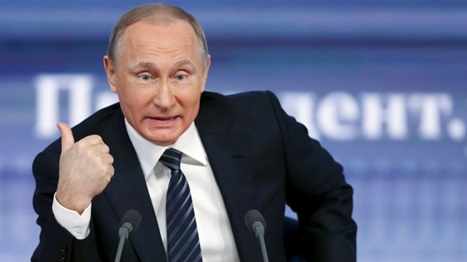 Tổng thống Putin nói tại cuộc họp báo cuối năm ngày 17.12.2015: “Hai con gái tôi đều không kinh doanh hay làm chính trị” - Ảnh: Reuters