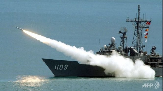Mỹ thông qua hợp đồng bán vũ khí trị giá 1,83 tỉ USD cho lãnh thổ Đài Loan, trong đó có hai tàu khu trục - Ảnh: AFP