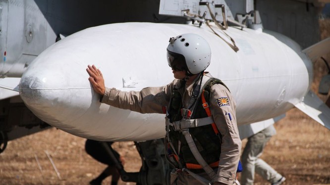 Phi công Nga thực thi nhiệm vụ tại chiến trường Syria
