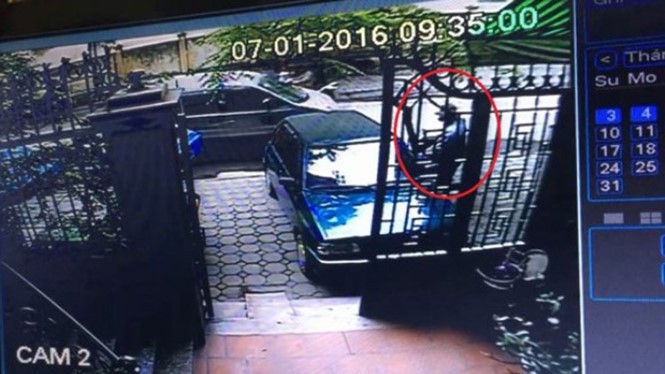 Hình ảnh từ camera về vụ “cướp xe vàng”