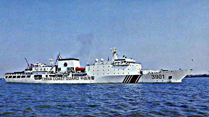 Trung Quốc sẽ sớm đưa tàu tuần tra biển lớn nhất thế giới ra Biển Đông - Ảnh chụp màn hình Straits Times