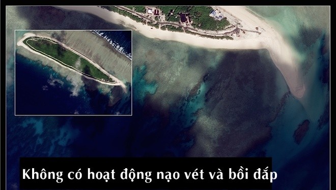 Hình ảnh vệ tinh cho thấy hoạt động nạo vét và bồi lấp phi pháp của Trung Quốc tại hai địa điểm mới ở Biển Đông, là đảo Bắc và đảo Cây, trong nhóm đảo An Vĩnh, quần đảo Hoàng Sa, thuộc chủ quyền Việt Nam. Hoạt động nạo vét gần đây nhất bắt đầu vào khoảng 