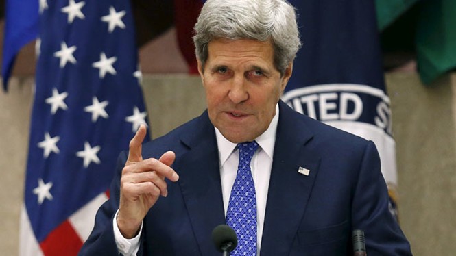 Ngoại trưởng Mỹ John Kerry cho rằng có rất nhiều bằng chứng xuất hiện mỗi ngày cho thấy hành động gia tăng quân sự hoá theo cách này hay cách khác ở Biển Đông - Ảnh: Reuters
