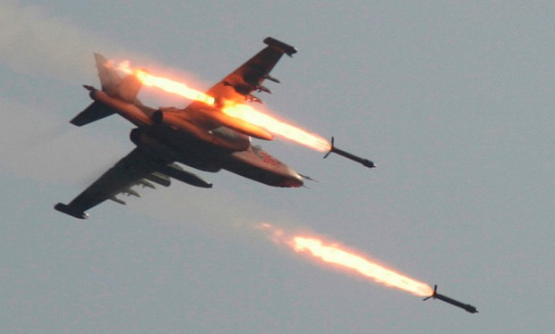 Máy bay cường kích Nga tấn công các mục tiêu khủng bố tại Syria