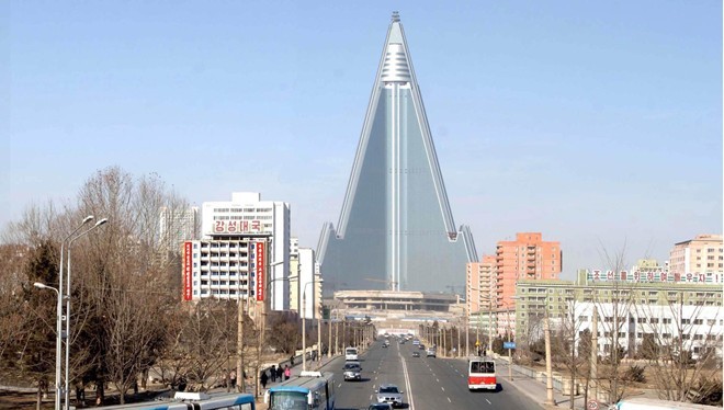 Một góc thủ đô Bình Nhưỡng của Triều Tiên