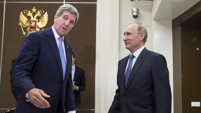 Ông Putin và ngoại trưởng Mỹ Kerry