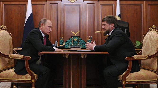 Tổng thống Putin và ông Kadyrov