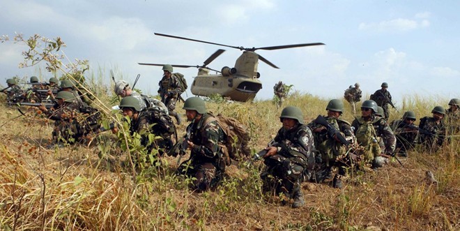 Quân đội Mỹ và Philippines đang tiến hành cuộc tập trận Vai kề vai kéo dài 11 ngày