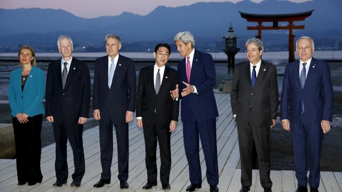 Ngoại trưởng nhóm G7-Hiroshima. Ảnh ngày 10/4