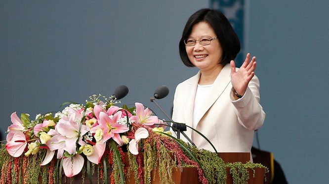 Tổng thống Đài Loan Thái Anh Văn trong buổi lễ nhậm chức tại Đài Bắc ngày 20/5