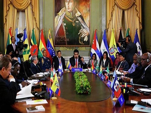 Tổng thống Venezuela Nicolas Maduro chủ trì cuộc họp của ALBA hôm 17-3