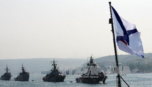 Tàu hải quân Nga tại cảng Sevastopol thuộc Biển Đen (Ukraine) năm 2011.Ảnh: AFP-TTXVN