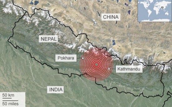 Gần 2.300 người thiệt mạng sau động đất ở Nepal 
