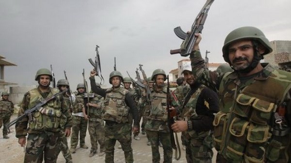 Các binh sĩ quân đội chính phủ Syria
