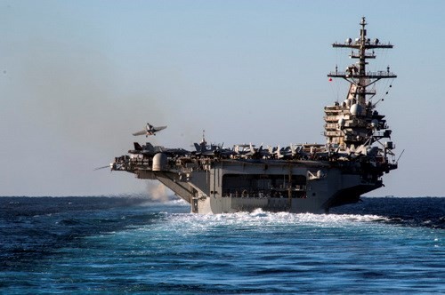 Tàu sân bay USS George H.W. Bush của Hải quân Mỹ - Ảnh: Hải quân Mỹ