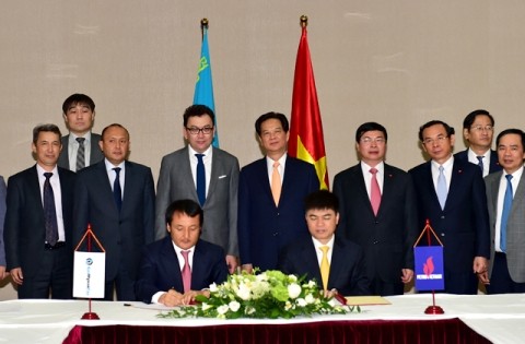 Thủ tướng Nguyễn Tấn Dũng tại sự kiện công bố các nội dung Hiệp định thương mại tự do giữa Liên minh Kinh tế Á - Âu và Việt Nam 