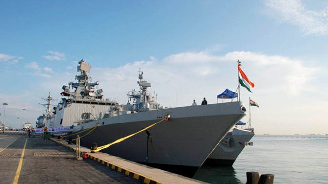Tàu chiến INS Satpura của Ấn Độ - Ảnh: Indian Navy