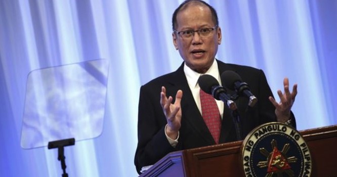 Tổng thống Philippines Benigno Aquino phát biểu tại phiên họp đặc biệt của Hội nghị quốc tế về "Tương lai của châu Á" tại Tokyo, ngày 3/6/2015. Ảnh AP