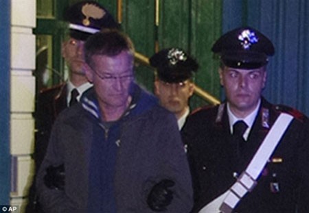 Trùm mafia Massimo Carminati bị bắt giữ vào tháng 12-2014. (Ảnh: dailymail.co.uk)