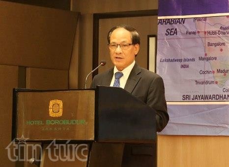 Tổng Thư ký Lê Lương Minh phát biểu tại hội thảo.