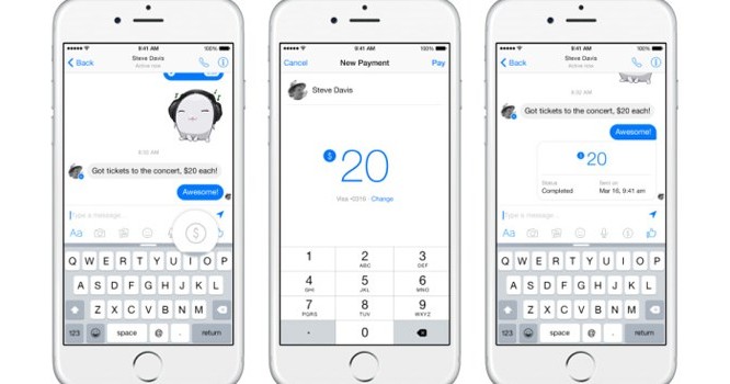 Facebook Messenger bắt đầu cho phép người dùng chuyển tiền cho bạn bè