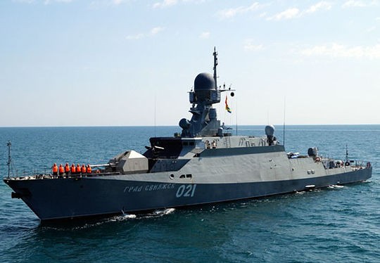 Tàu chiến trong Hạm đội Caspi của quân đội Nga.
