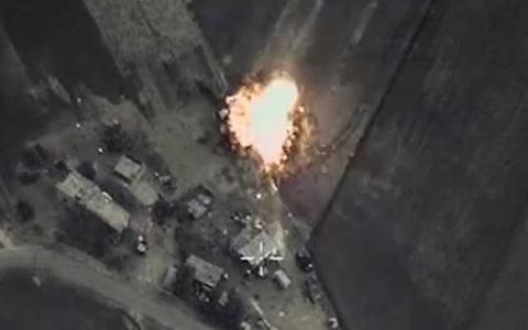 Sơ đồ không kích của Nga đánh IS ở Syria