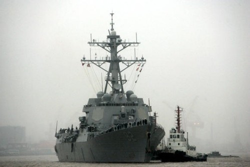 Tàu USS Lassen của hải quân Mỹ. Ảnh: AP