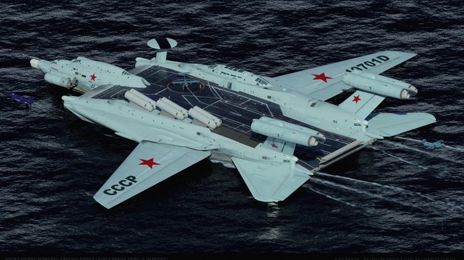 Tàu sân bay tấn công Ekranoplan, siêu phẩm công nghệ quân sự Liên Xô