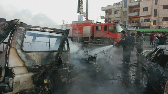 Cận cảnh một xe bom do lực lượng an ninh Syria bắt giữ