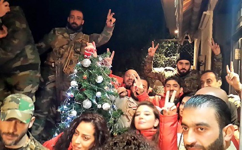 Đêm giáng sinh ở Syria, khu vực được giải phóng khỏi khủng bố.