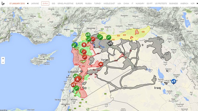 Tổng quan tình hình chiến sự Syria đến sáng ngày 07.01.2016