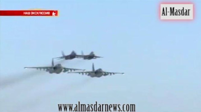 Video: MiG 29 Syria yểm trợ đường không cho Su-25 Nga không kích