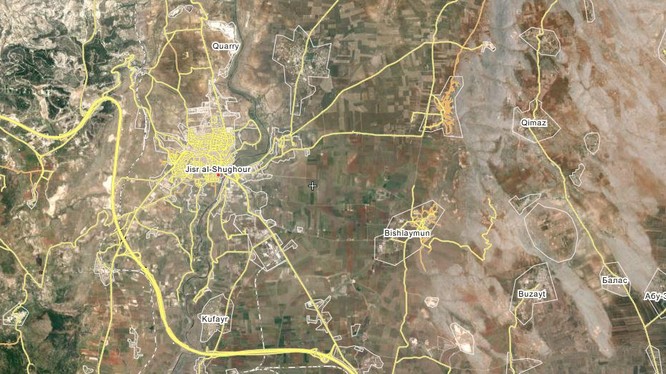 Lữ đoàn biệt kích 103 chỉ cách thành phố Jisr Al-Shughour, tỉnh Idlib 15 km 