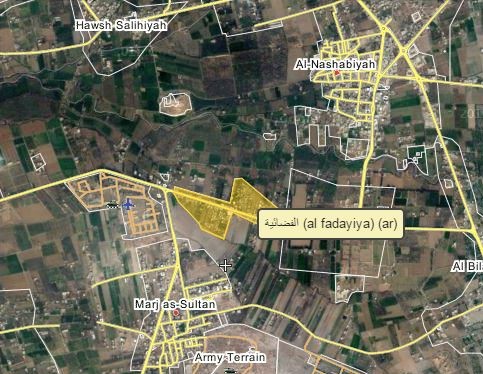 Quân đội Syria giải phóng làng Al-Fadiyaya gần sân bay Marj Al-Sultan