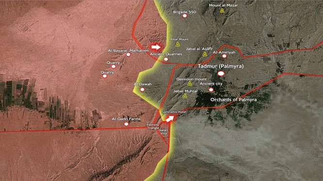 Lực lượng Tigers và đồng minh tấn công khách sạn Semiramis, Palmyra