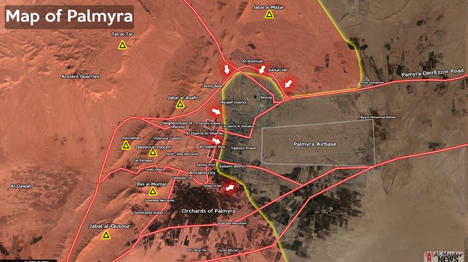 Lực lượng Tigers giành được cao điểm khống chế Palmyra