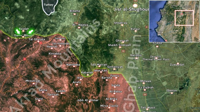 Lực lượng Hồi giáo cực đoan tấn chiếm Jabal Qamar thuộc Latakia