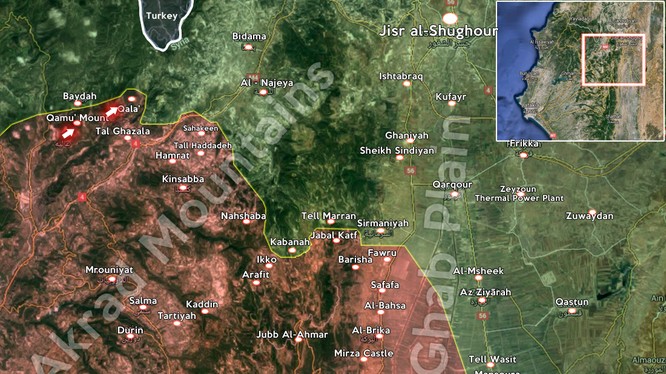 Quân đội Syria tái chiếm lại đỉnh núi chiến lược Jabal Al-Qal'at
