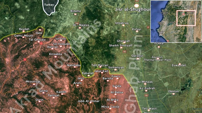 Quân đội Syria triển khai tấn công vào Mansoura trên bình nguyên Al-Ghab