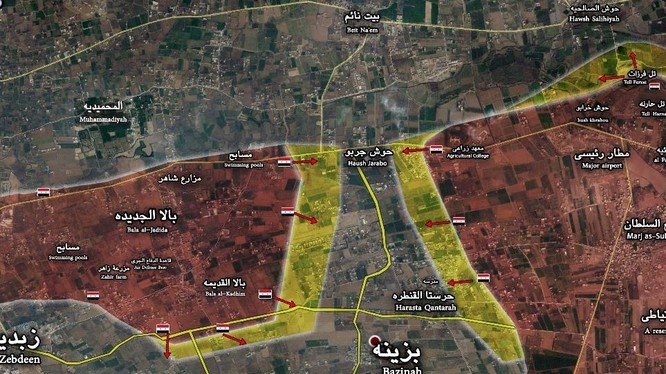 Lữ đoàn 102 Vệ binh Cộng hòa khép vòng vây ở Đông Ghouta