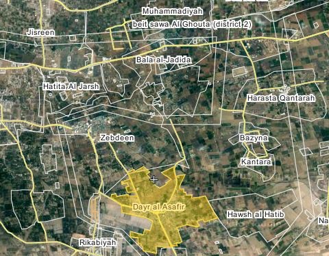 Quân đội Syria bắt đầu tấn công thị trấn Deir Al-'Assafir, Đông Ghouta