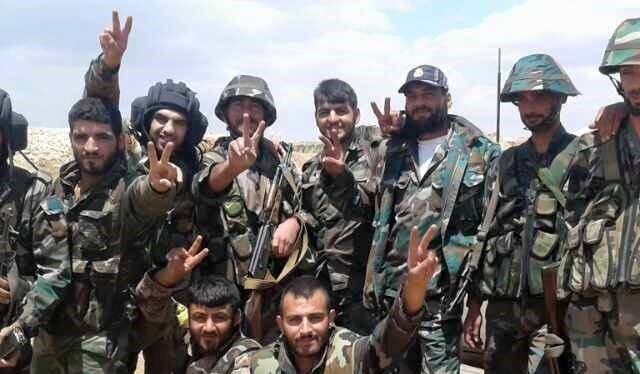 Các binh sĩ thuộc sư đoàn 11 quân đội Syria