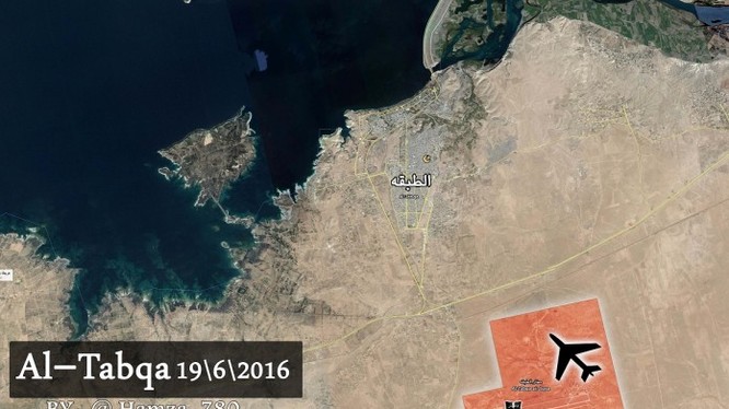 Bản đồ chiến sự sân bay Tabqqa